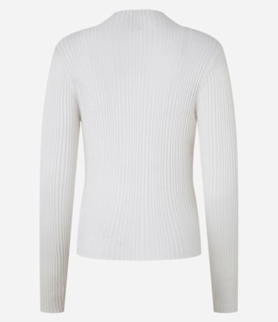 Blusa en Punto con Cuello Alto 6