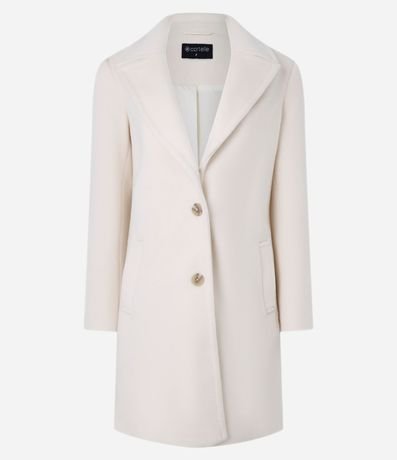 Saco Alargado Escote con Solapa y Abotonado Doble 7