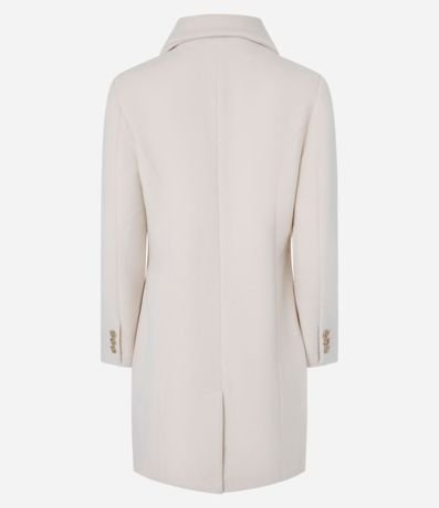 Saco Alargado Escote con Solapa y Abotonado Doble 9