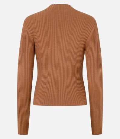 Blusa en Punto con Cuello Alto 3