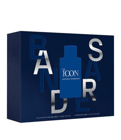 Kit Perfume Banderas The Icon para Hombre Eau de Toilette 100ml + Desodorante en Spray 150ml con duración de 24h