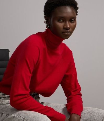 Blusa de Punto con Cuello Alto 4