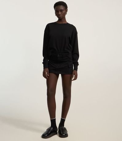 Suéter Boxy en Punto con Cuello Redondo 2