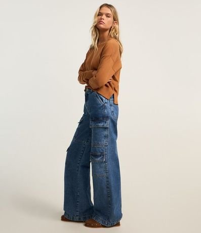 Suéter Boxy en Punto con Cuello Redondo 2