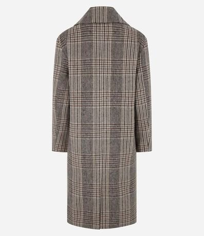 Saco Trench Coat en Polivelour de Cuadros 12