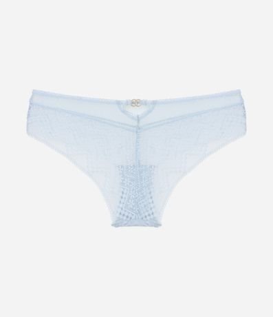 Bombacha Boyshort en Encaje Floral con Detalle Metalizado 5