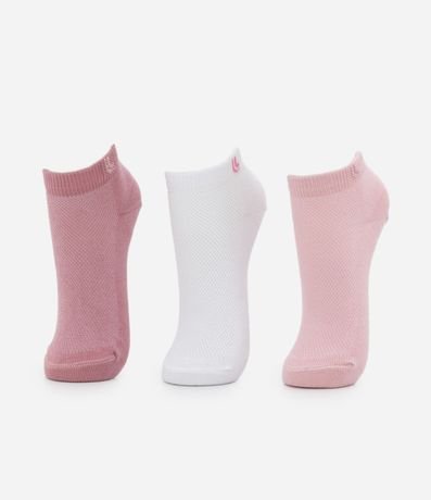 Kit 03 Medias de Caña Corta sin Costura Lupo