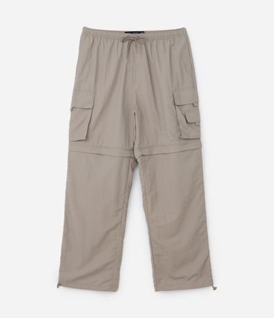 Pantalón Paper Touch Vira Bermuda con Puxador en la Parte Baja 8