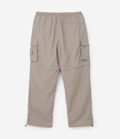 Pantalón Paper Touch Vira Bermuda con Puxador en la Parte Baja 17