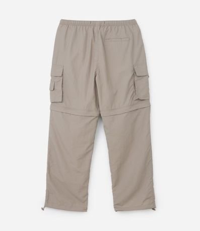 Pantalón Paper Touch Vira Bermuda con Puxador en la Parte Baja 9