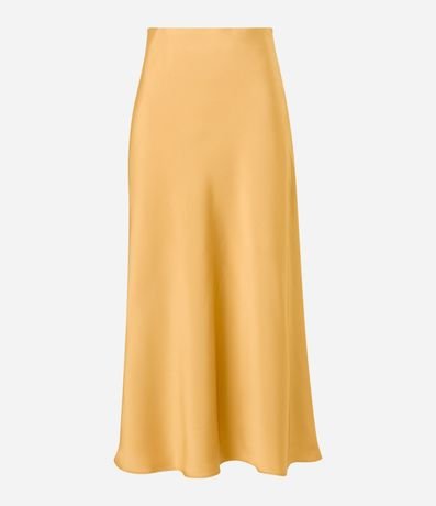 Pollera Midi Evasé en Tela Satinada 7