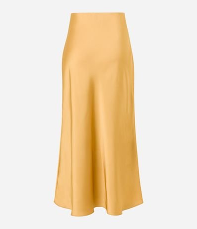 Pollera Midi Evasé en Tela Satinada 8