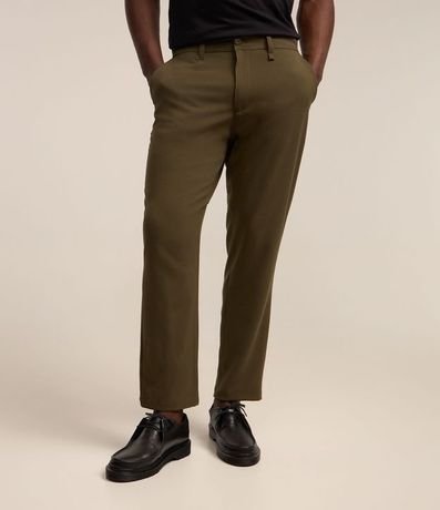 Pantalón Básica Slim Cropped Sastrería con Elastano 3
