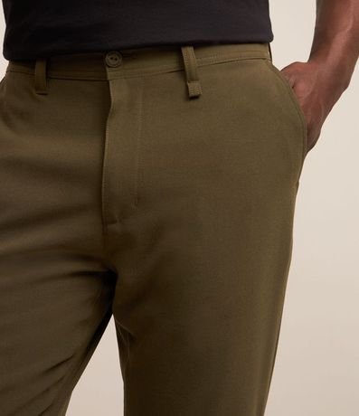 Pantalón Básica Slim Cropped Sastrería con Elastano 4