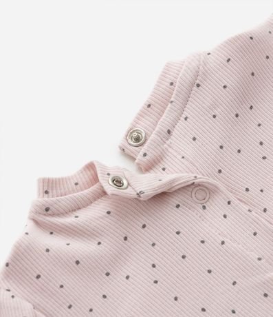 Conjunto Infantil Canelado con Bordado de animalitos - Talle 0 a 18 meses 8