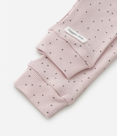 Conjunto Infantil Canelado con Bordado de animalitos - Talle 0 a 18 meses 5