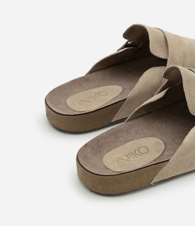 Ojota Mule en Gamurça con Tira Larga y Hebilla 3