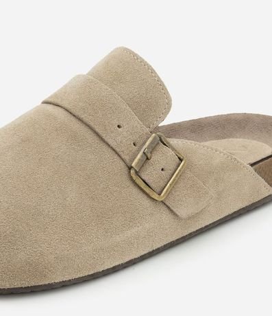 Ojota Mule en Gamurça con Tira Larga y Hebilla 5