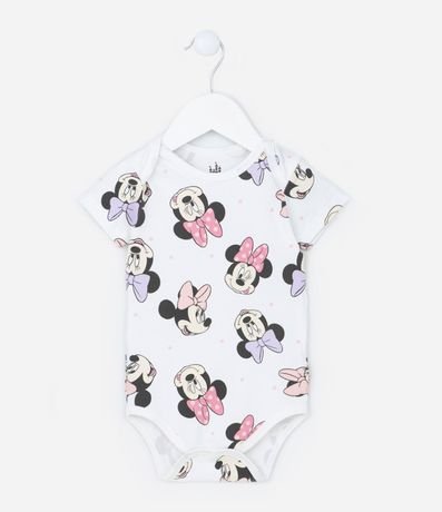 Body Infantil con Estampa Minnie - Talle 0 a 24 meses