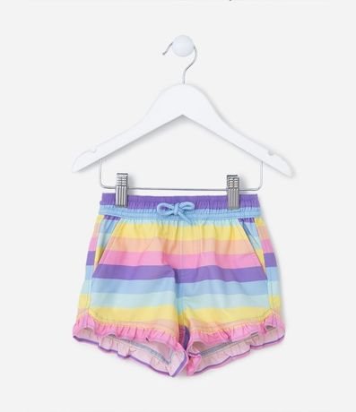 Short Infantil con Volados y Rayas - Talle 1 a 5 años 1