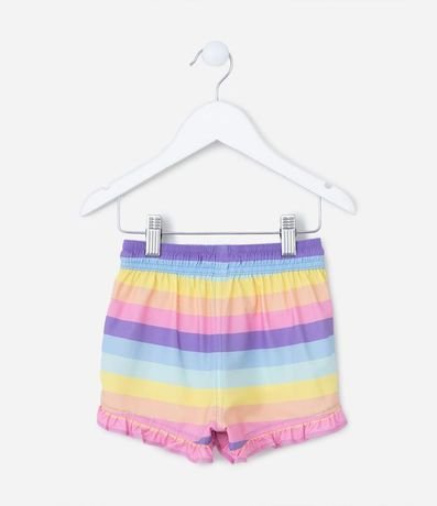 Short Infantil con Volados y Rayas - Talle 1 a 5 años 2