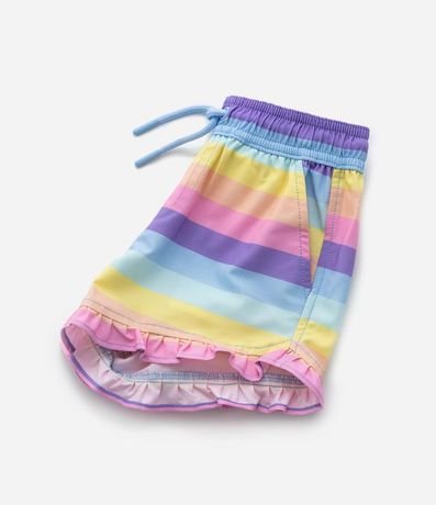 Short Infantil con Volados y Rayas - Talle 1 a 5 años 5