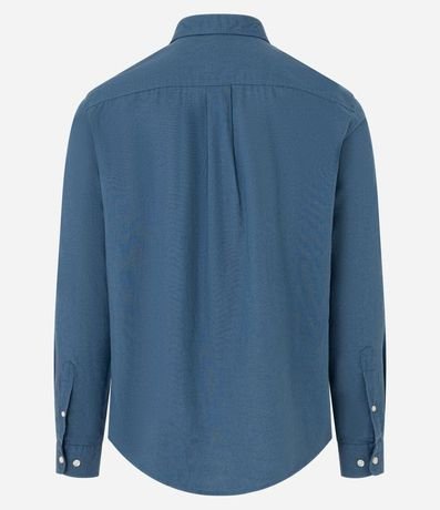 Camisa Comfort Básica en Lino Manga Larga 5