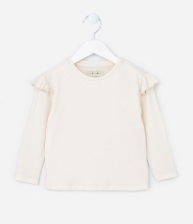 Blusa Infantil en Punto con Volados - Talle 1 a 5 años