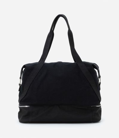 Bolso Maleta Grande con Cierre Contrastante y Asa Doble 4