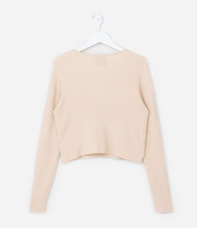 Cardigan Infantil Canelado con Botón - Talle 5 a 14 años 3