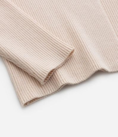 Cardigan Infantil Canelado con Botón - Talle 5 a 14 años 5