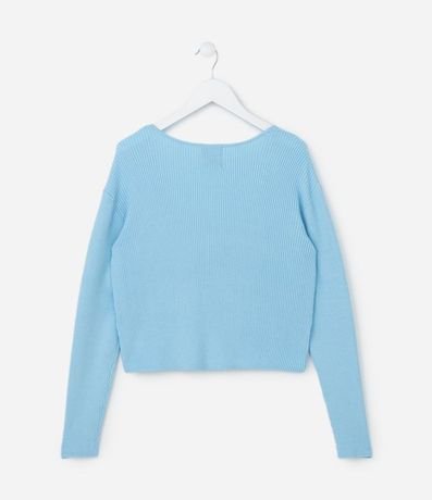 Cardigan Infantil Canelado con Botón - Talle 5 a 14 años 2