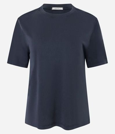 Blusa T-shirt en Algodón Desteñido con Manga corta 6