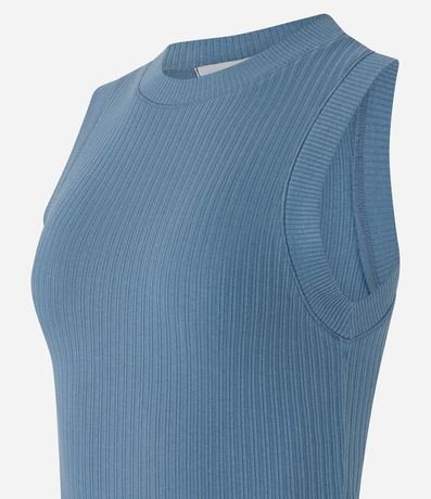 Blusa sin Manga en Rib con Textura Acanalada 7