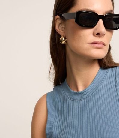 Blusa sin Manga en Rib con Textura Acanalada 5