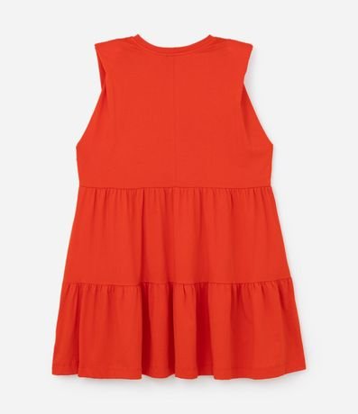 Vestido Corto Muscle Tee en Algodón con Volados Marias Curve & Plus Size 6