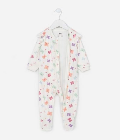 Mono Infantil con Plush Estampa Mariposas 9
