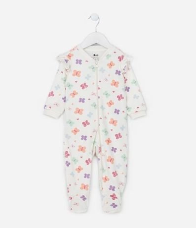 Mono Infantil con Plush Estampa Mariposas