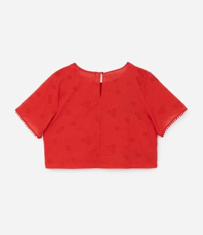 Blusa en Laise con Agujeritos Curve & Plus Size 6