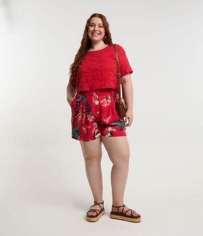 Blusa en Laise con Agujeritos Curve & Plus Size 2