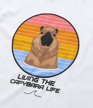 Remera Infantil en Algodón Estampa Carpincho - Talle 5 a 14 años 4