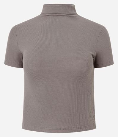 Blusa en Rib con Cuello Alto 3
