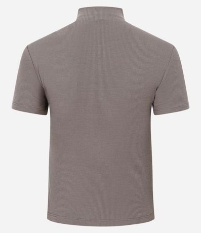 Blusa en Rib con Cuello Alto 5