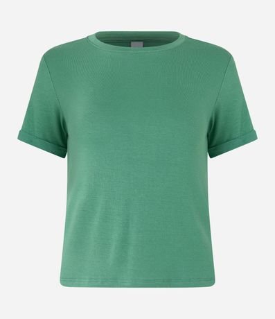 Blusa Básica en Viscosa con Manga Dobrada 5