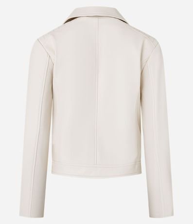 Campera Biker en PU con Punto Roma en la Manga 5