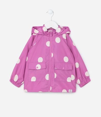 Campera Infantil con Bolsillos y Estampa de Lunares - Talle 1 a 5 años