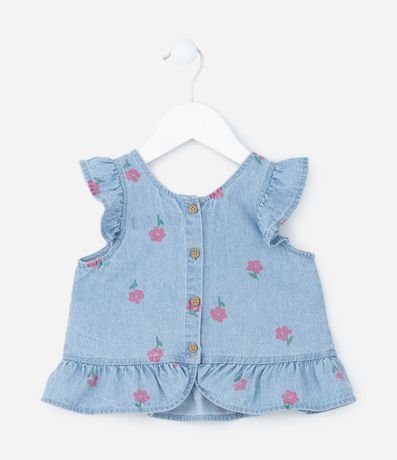 Conjunto Infantil Jeans con Volados - Talle 1 a 5 años 2