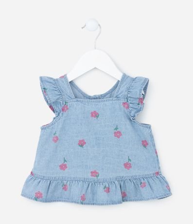 Conjunto Infantil Jeans con Volados - Talle 1 a 5 años 6