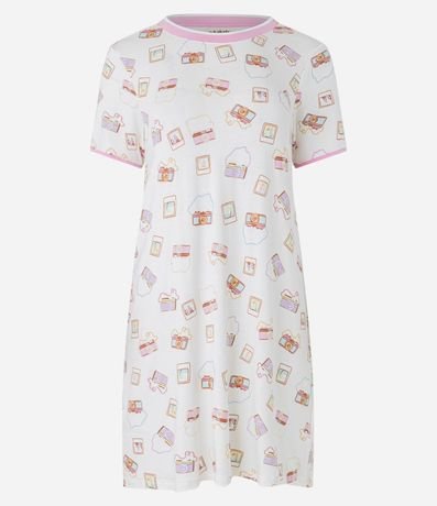 Camisón Corto en Viscosa y Estampa Fotos y Câmeras 3