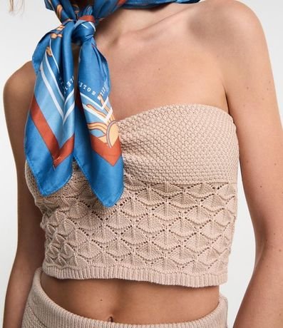 Blusa en Punto Sin Breteles y Fruncido en el Busto 4